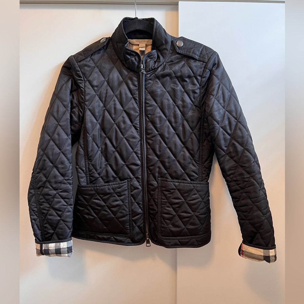 BURBERRY diamond quilted jacket